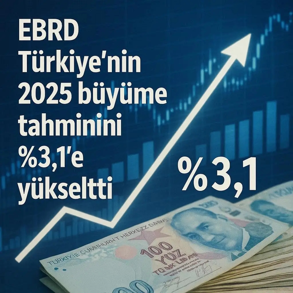 EBRD Türkiye 2025 büyüme tahminini %3,1’e yükseltti