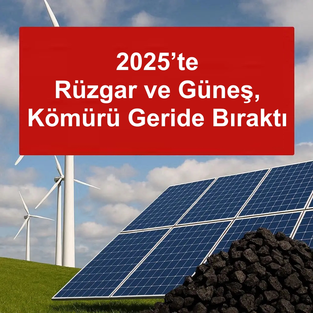 2025’te Rüzgar ve Güneş, Kömürü Geride Bıraktı