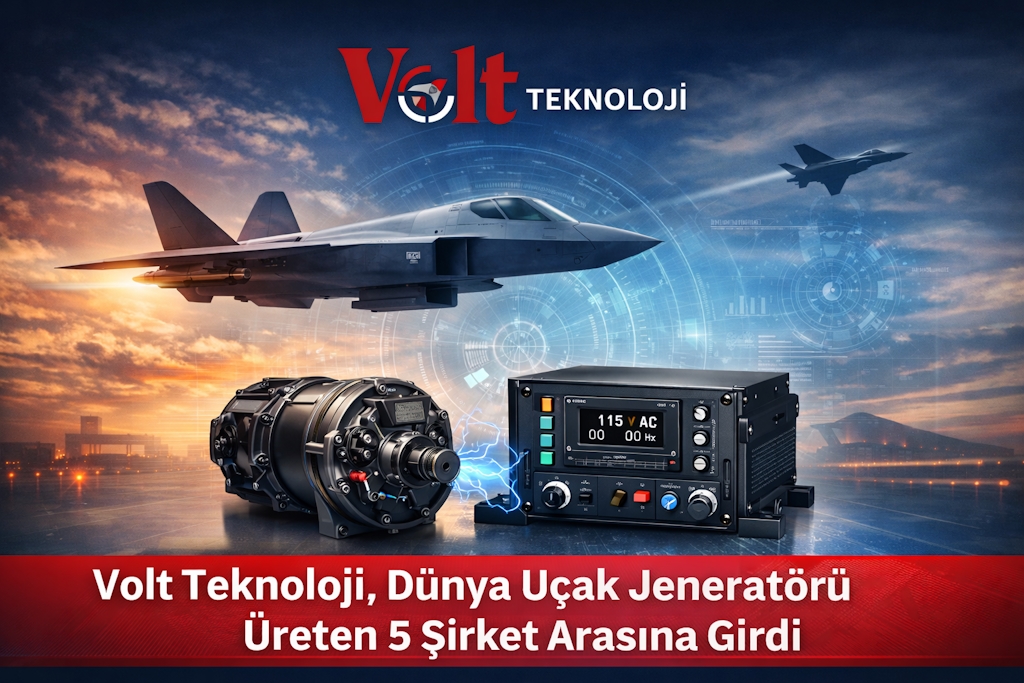 Volt Teknoloji, Dünya Uçak Jeneratörü Üreten 5 Şirket Arasına Girdi